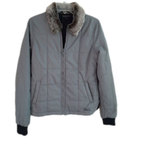 VANS Grey Puffer Jacket - Picture 6 of 13